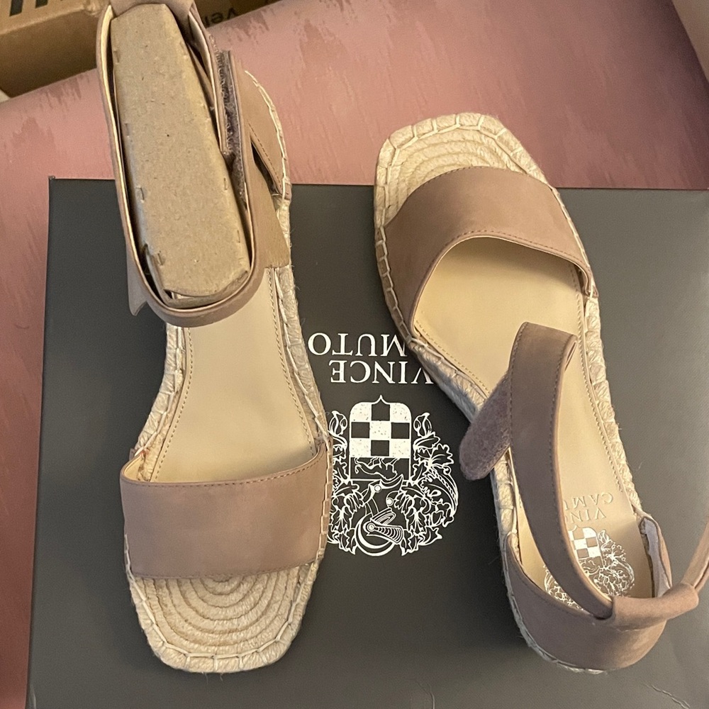 Vince Camuto Tan Espadrille Sandals